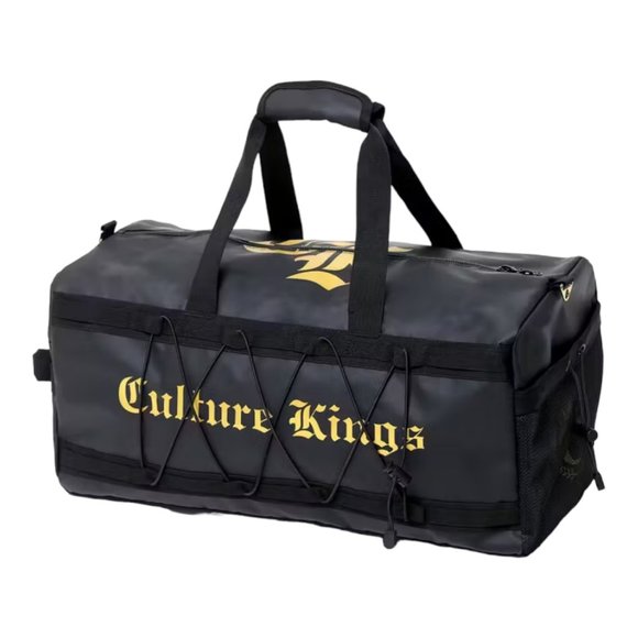 Culture Kings Exclusive Essentials Duffle Gym Bag - Black / Gold - New With Tags - Picture 1 of 8